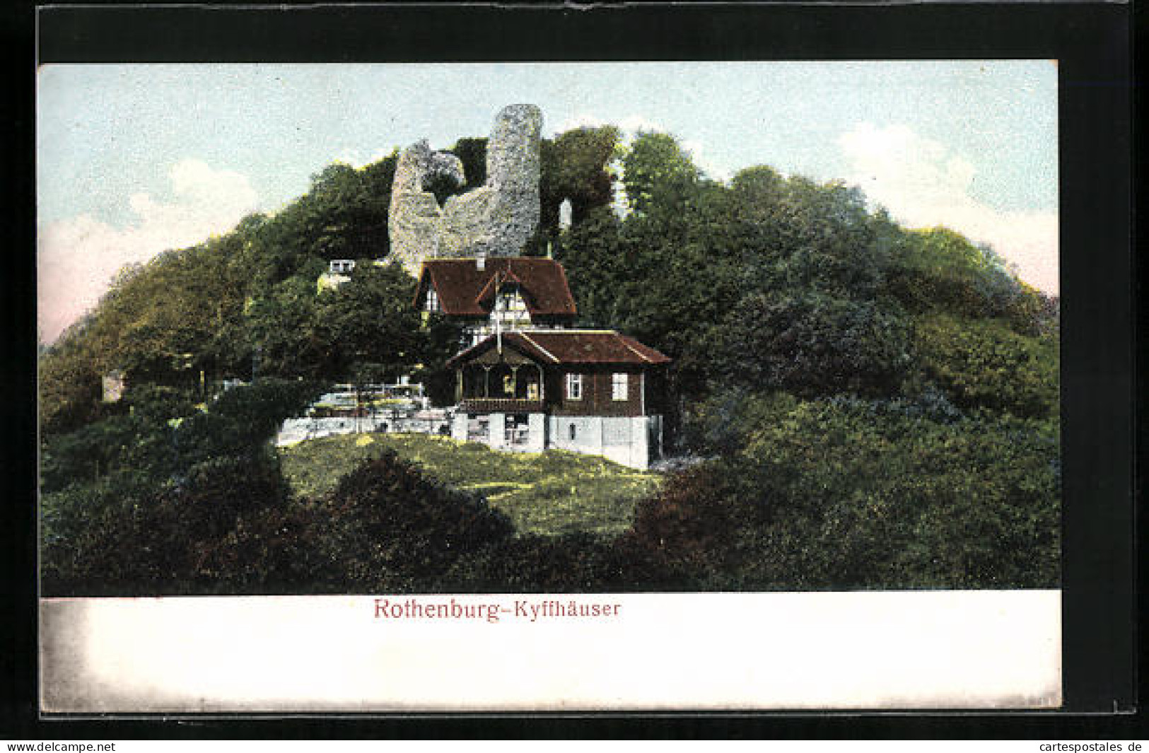 AK Rothenburg /Kyffhäuser, Ansicht Des Gasthauses Auf Dem Berg  - Kyffhaeuser