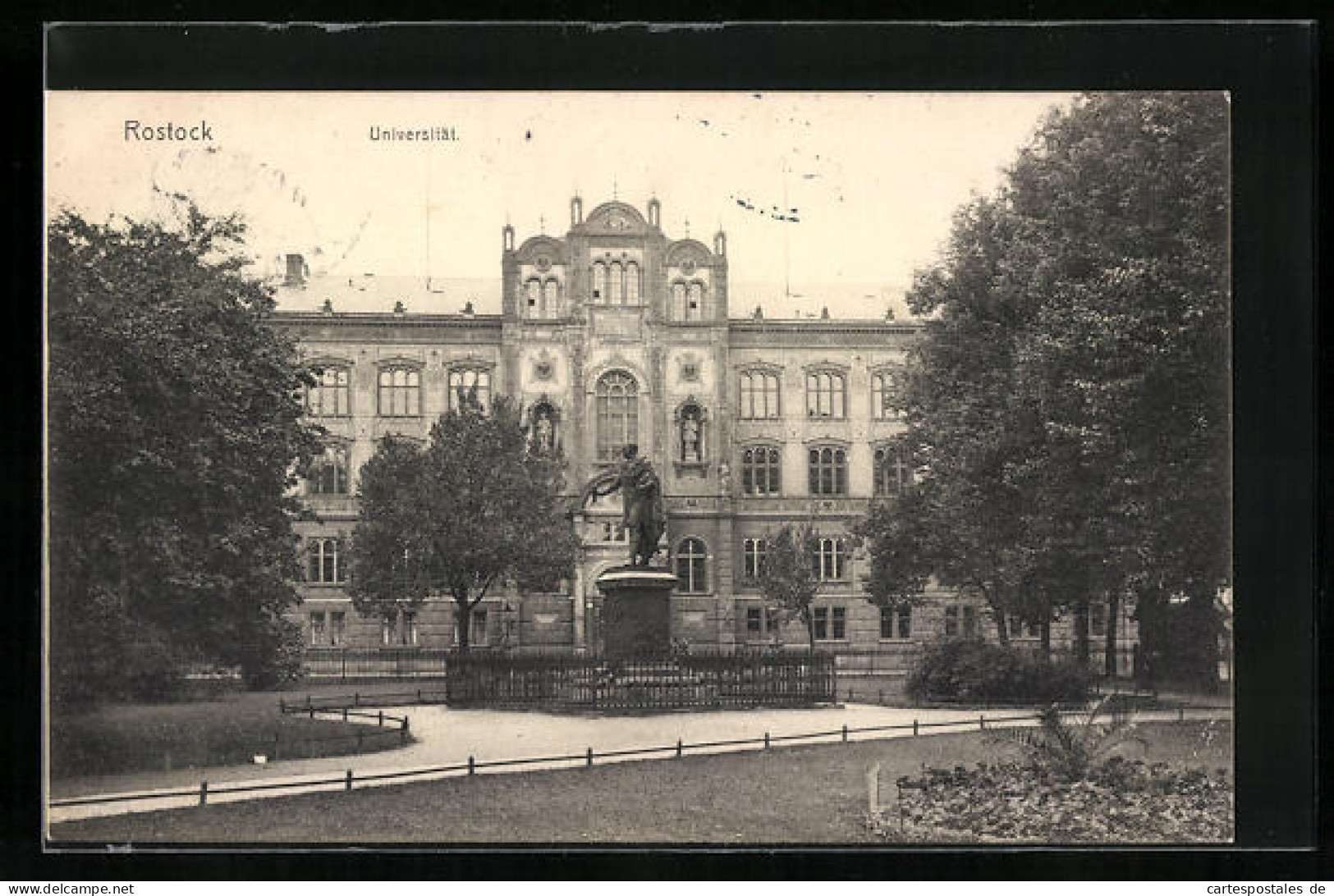 AK Rostock, Denkmal Vor Der Universität  - Rostock