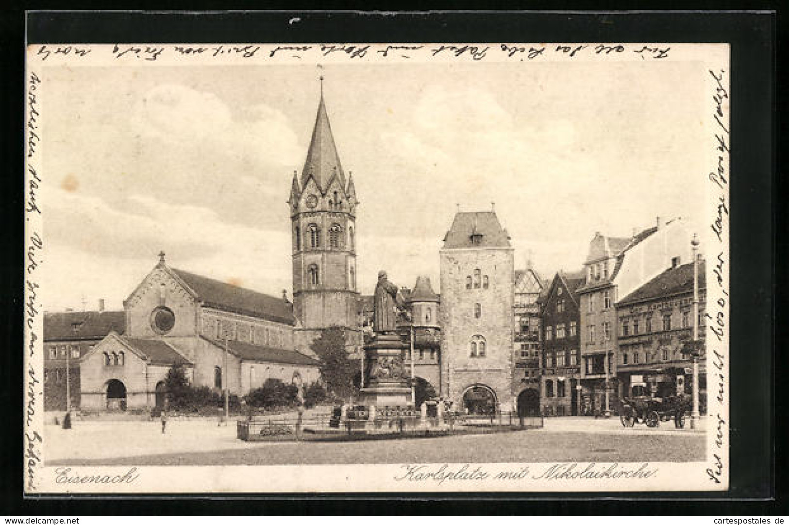 AK Eisenach, Karlsplatz Mit Nikolaikirche  - Eisenach