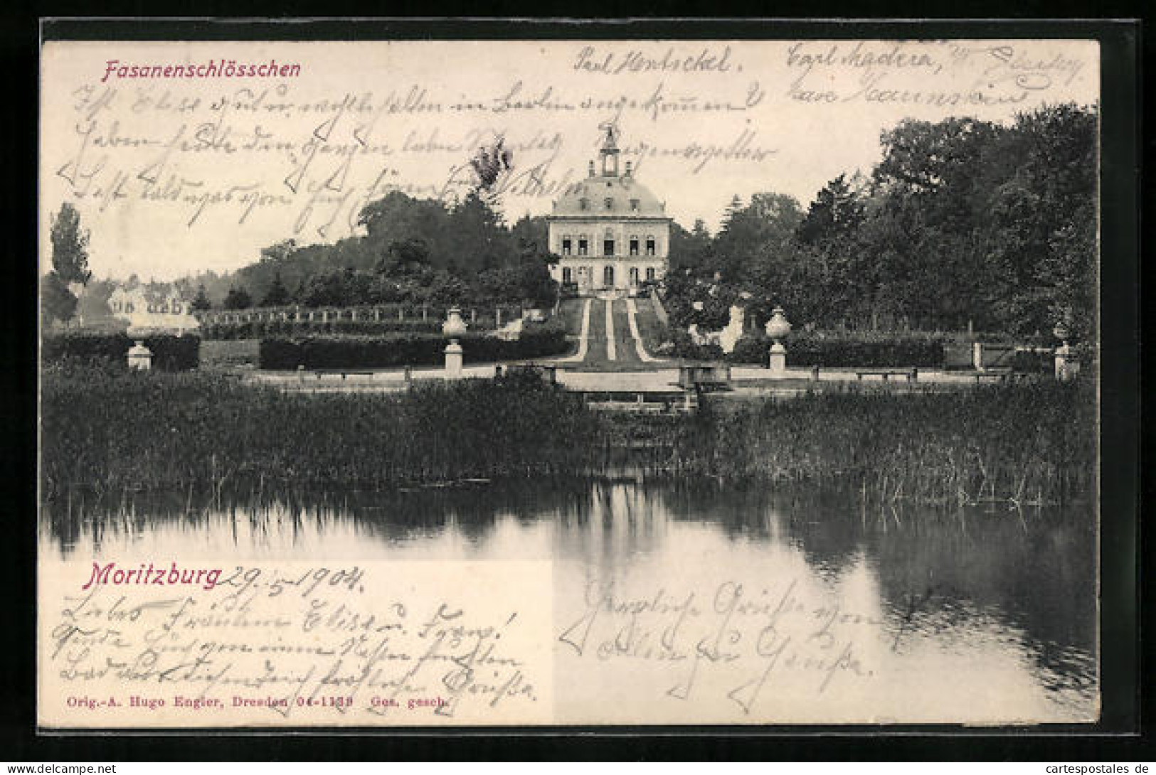 AK Moritzburg, Uferpartie Mit Fasanenschlösschen  - Moritzburg