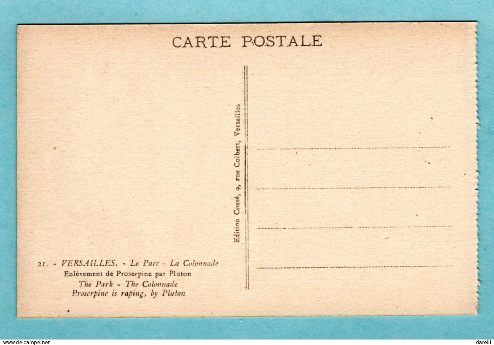 CP 78 - Versailles - Le Parc - La Colonnade - Versailles (Schloß)