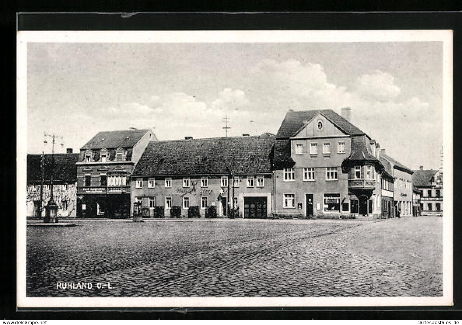 AK Ruhland, Strassenpartie Mit Hotel Stern  - Ruhland