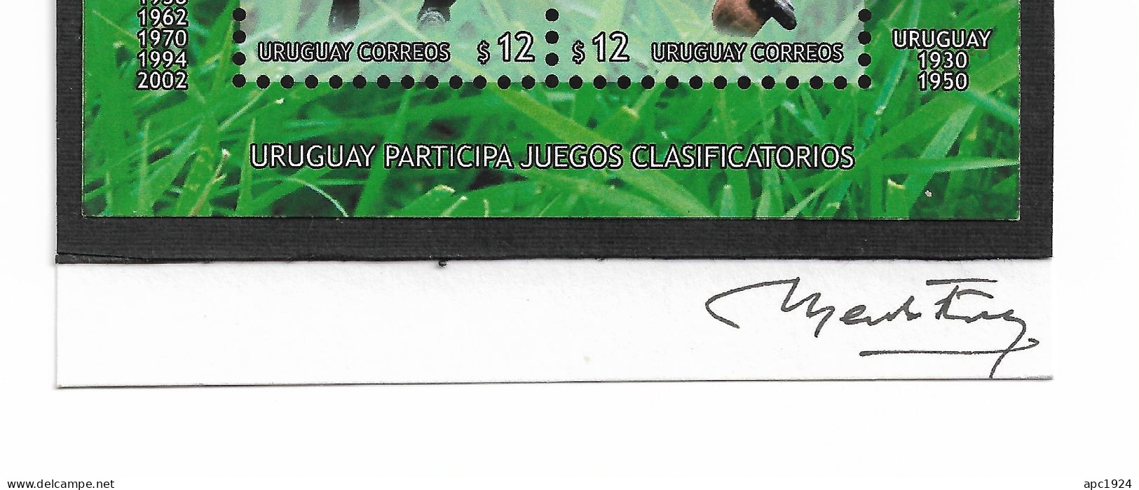 Uruguay - Yvert HB 79 - Boceto De La Emision Origuinal Firmando Por El Autor , Menk Freire ( Dibujante), Pieza Unica - 2006 – Allemagne