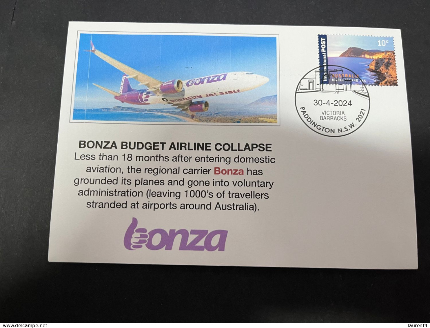 1-5-2024 (3 Z 32) Australian Low Cost Airline BONZA Gone Into Voluntary Administration (airline Collapse) QANTAS A380 - Airplanes