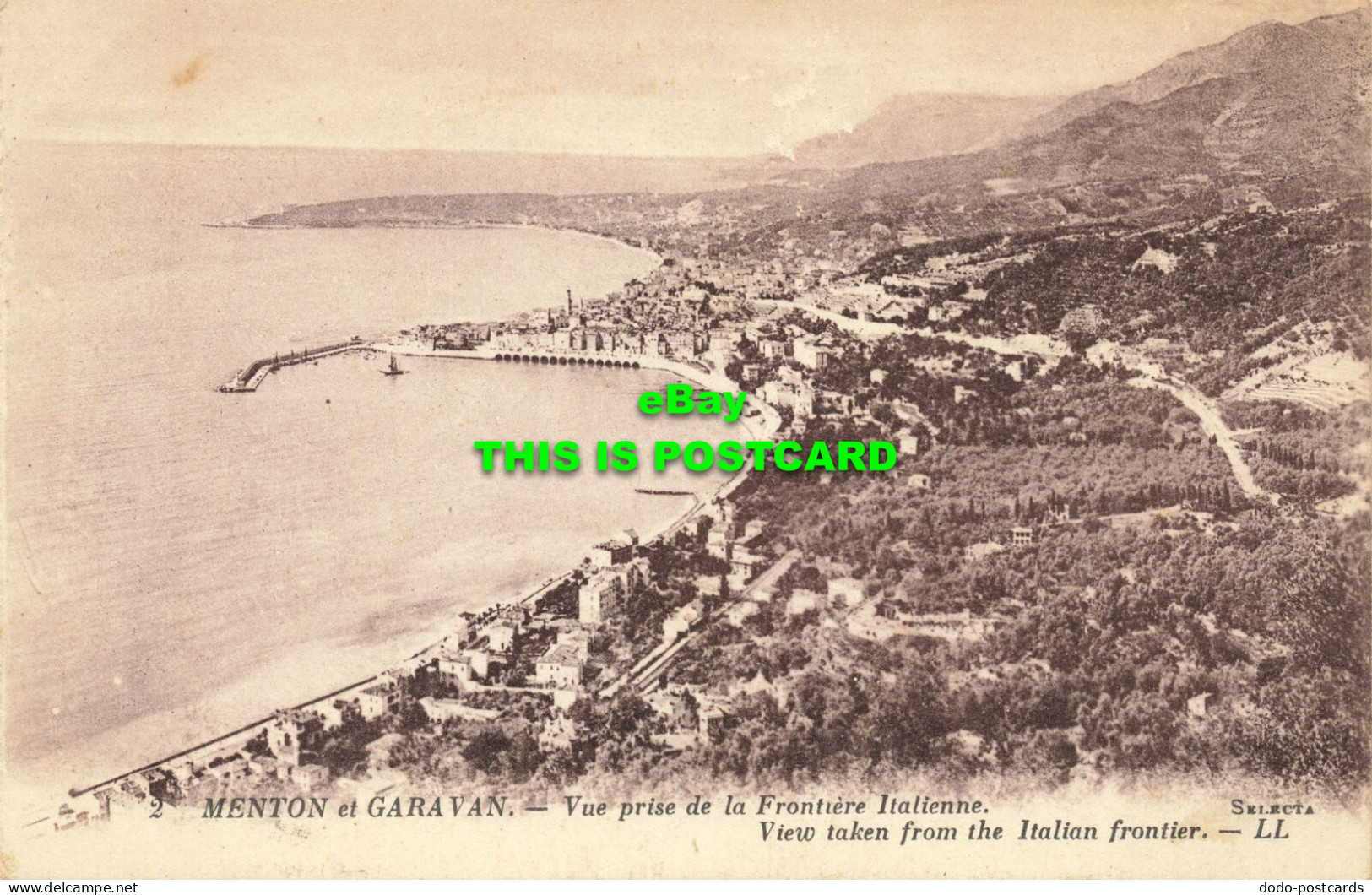 R566372 2. Menton Et Garavan. View Taken From Italian Frontier. LL. Selecta. Lev - Welt