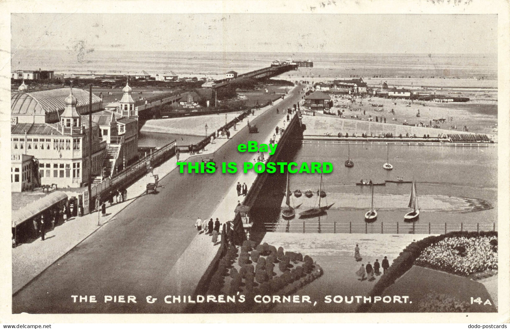 R566011 Pier And Childrens Corner. Southport. 14A. 1951 - Welt