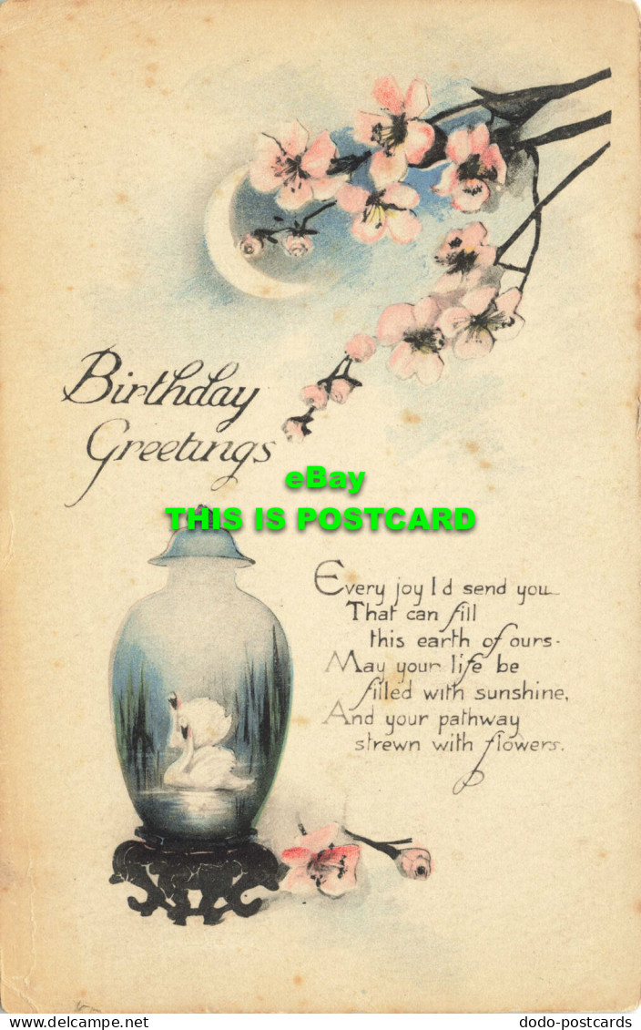 R566677 Birthday Greetings. Every Joy Id Send You That Can Fill This Earth Of Ou - Welt