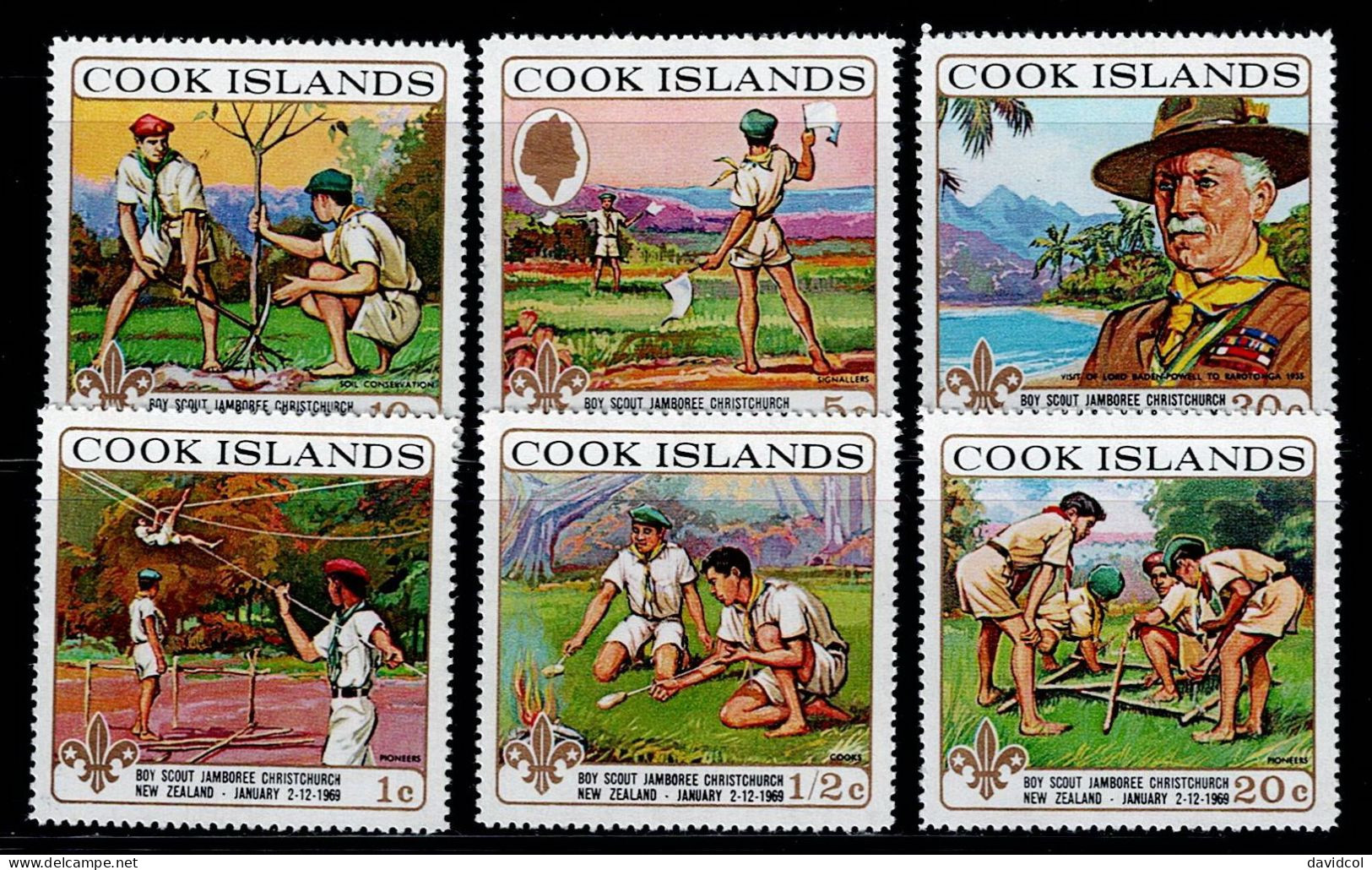 COO-01- COOK ISLANDS - 1969 - MNH -SCOUTS- SCOUT JAMBOREE NEW ZEALAND - Cook Islands