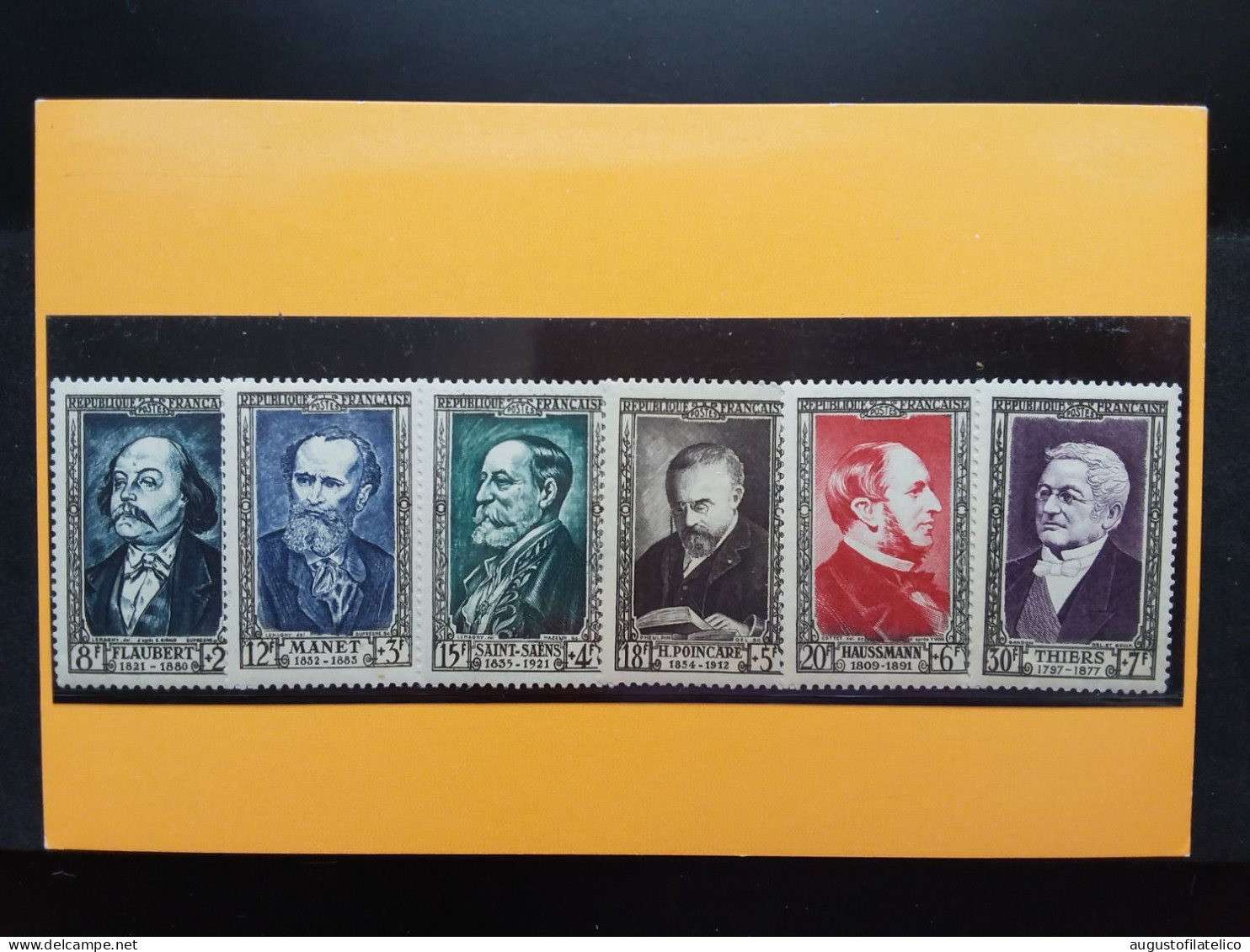 FRANCIA Anni '50 - Uomini Illustri - Nn. 930/35 Nuovi * + Spese Postali - Unused Stamps