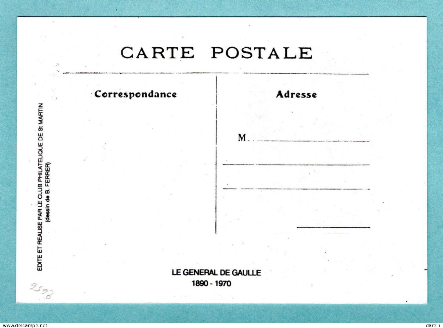 Carte Maximum 1990 - 20e Anniversaire De La Mort Du Général De Gaulle - Appel à La Résistance - YT 2656 - Paris - 1990-1999