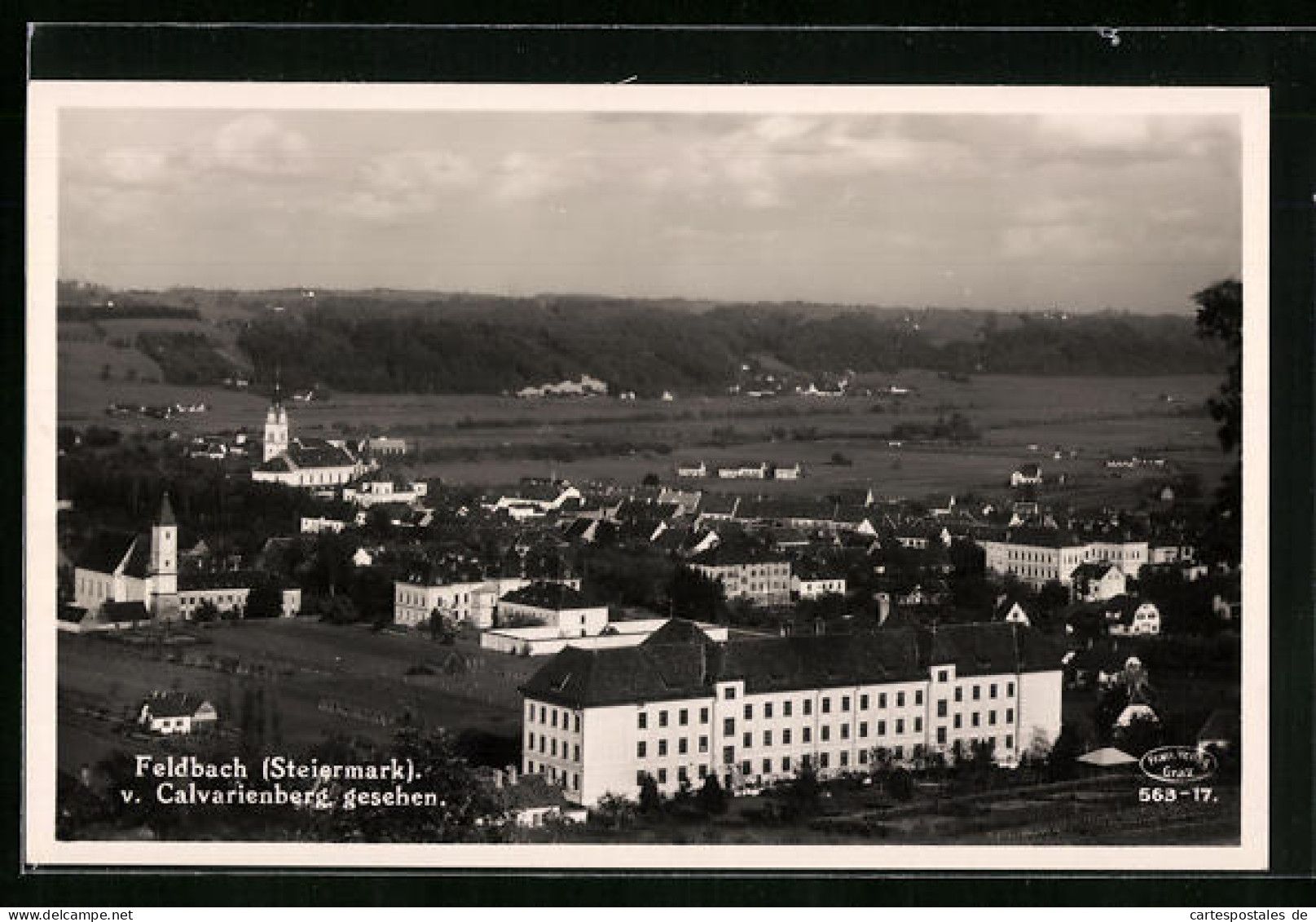 AK Feldbach, Ortsansicht Vom Calvarienberg Gesehen  - Autres & Non Classés