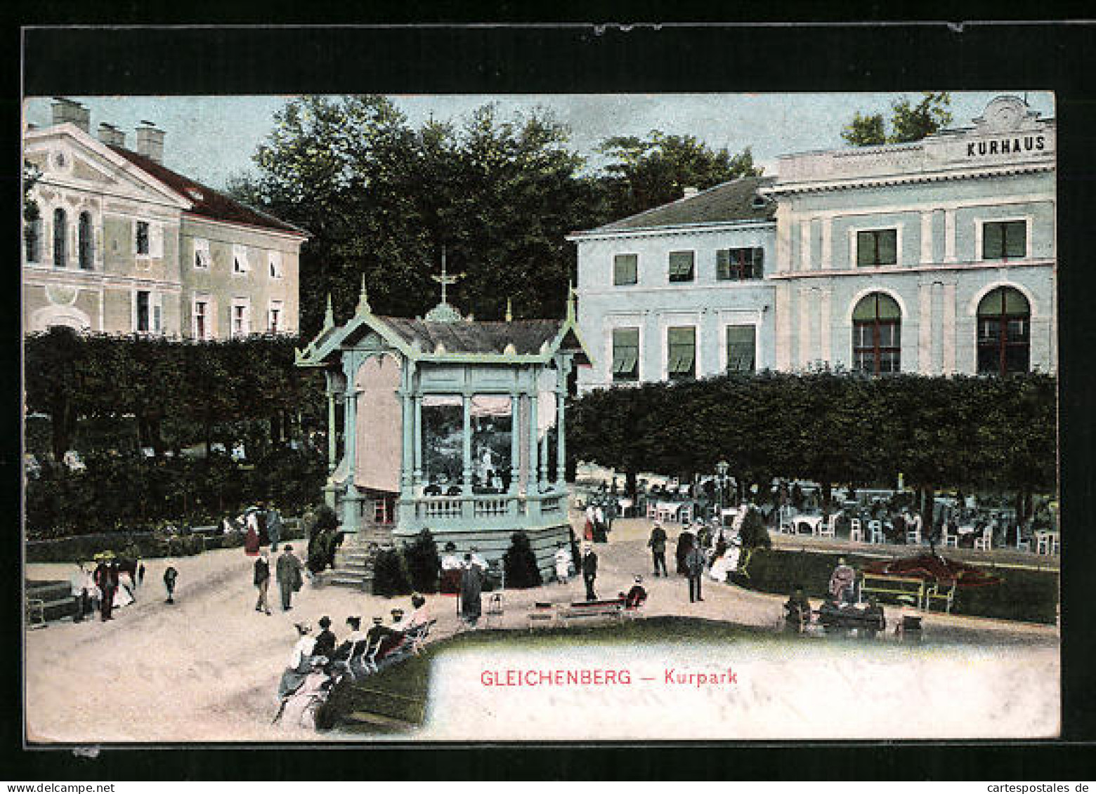 AK Bad Gleichenberg, Kurpark Mit Kurhaus  - Autres & Non Classés