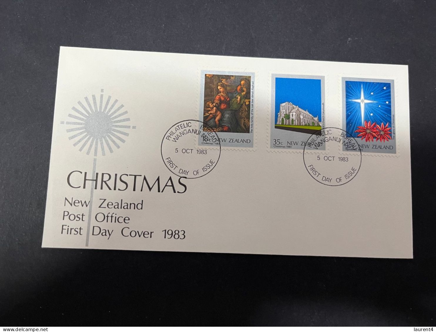 1-5-2024 (3 Z 32) FDC New Zealand - 1983 - Christmas - FDC