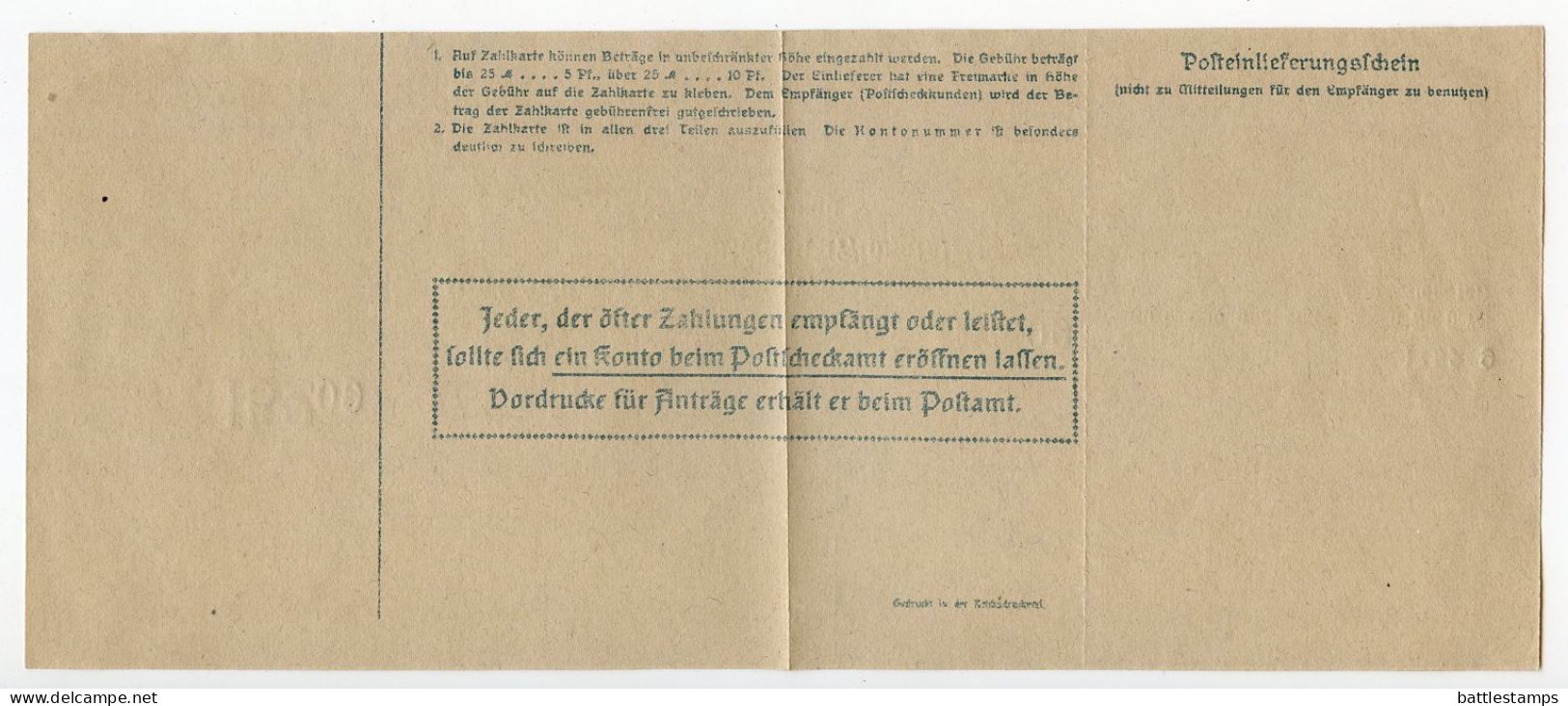 Germany 1924 Cover, Invoice & Zahlkarte; Pockau (Flöhatal) - Kurt Neumann, Rauchwarenfärberei Und Blenderei - Brieven En Documenten