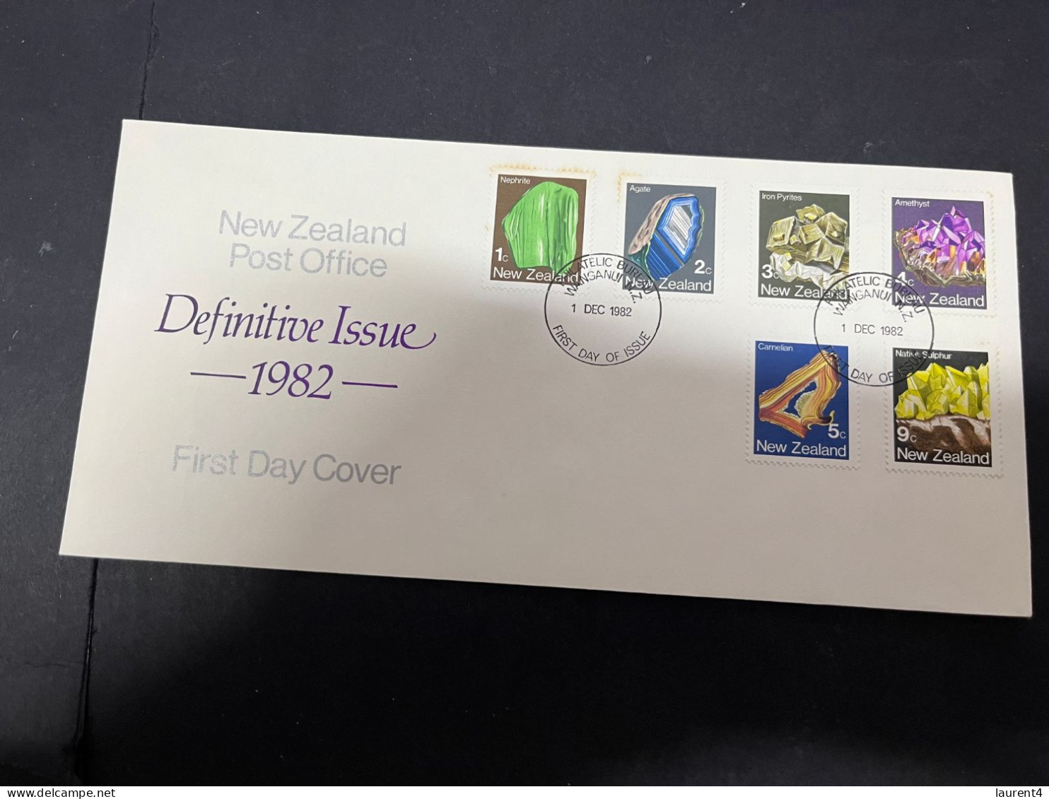 1-5-2024 (3 Z 32) FDC New Zealand - 1982 - Definitive Stones Issue - FDC