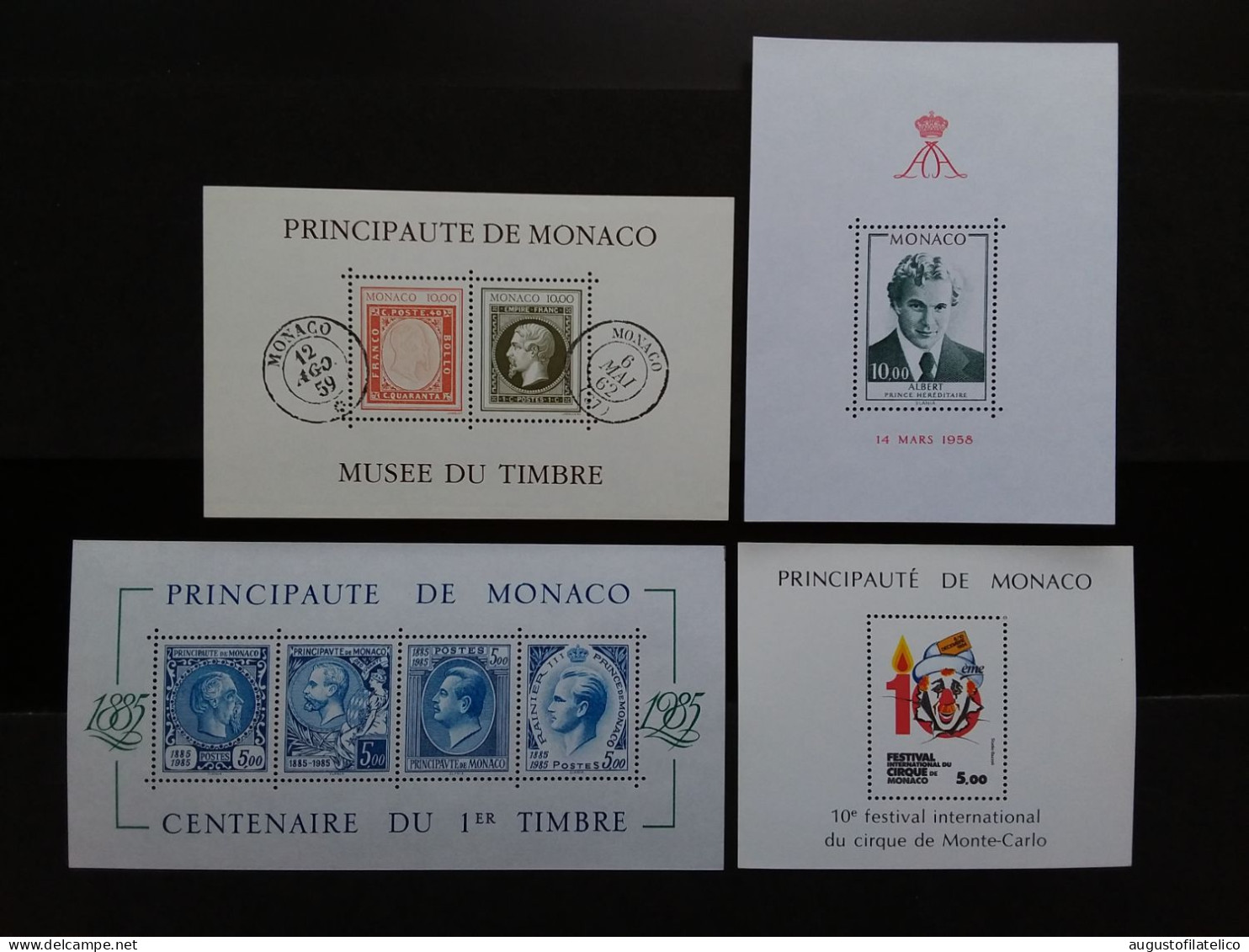 MONACO - 4 BF Anni '80/'90 - Nuovi ** (sottofacciale) + Spese Postali - Unused Stamps