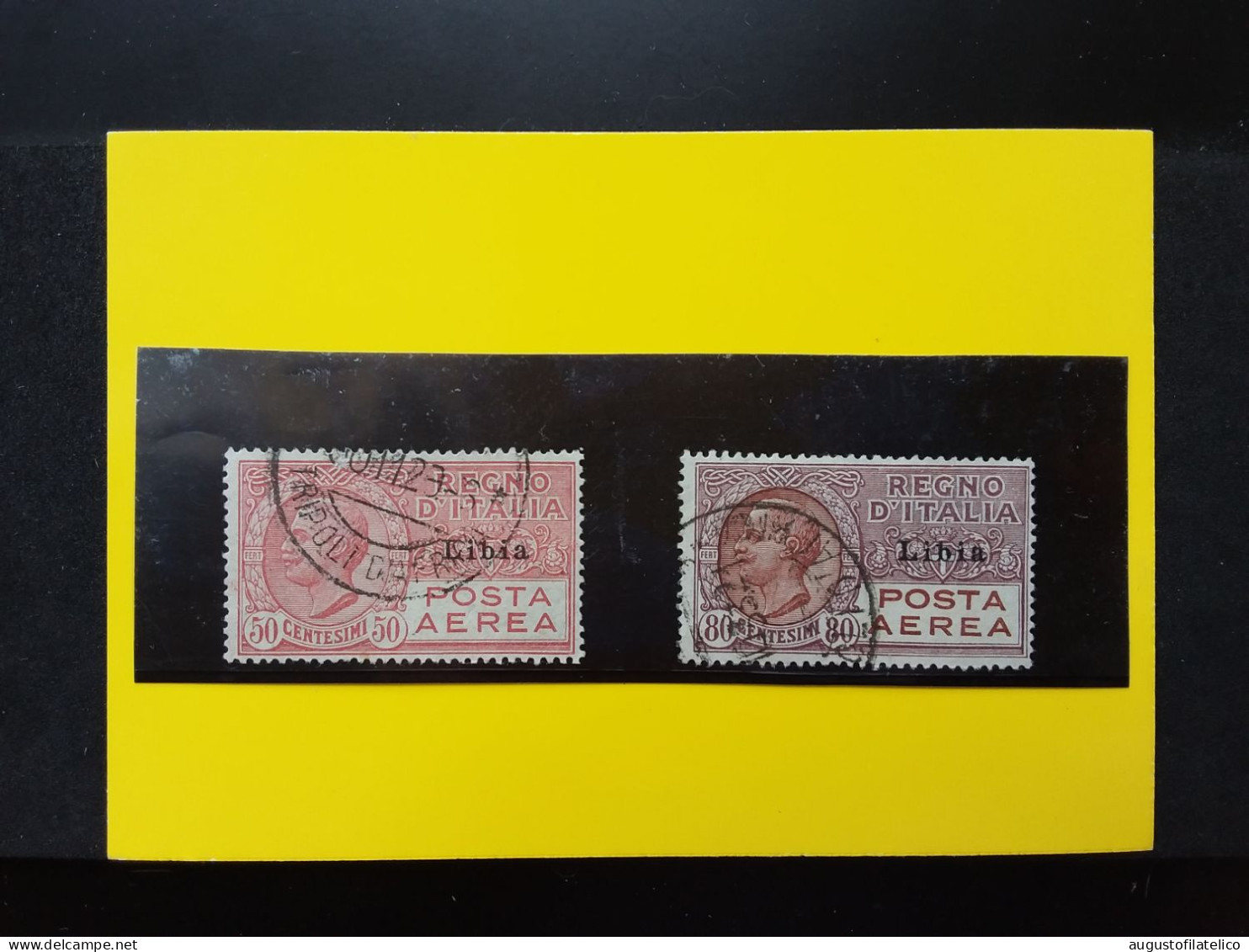 COLONIE ITALIANE - LIBIA - Posta Aerea - Nn. 1/2 Timbrati - Valore Sassone 175 Euro + Spese Postali - Libye