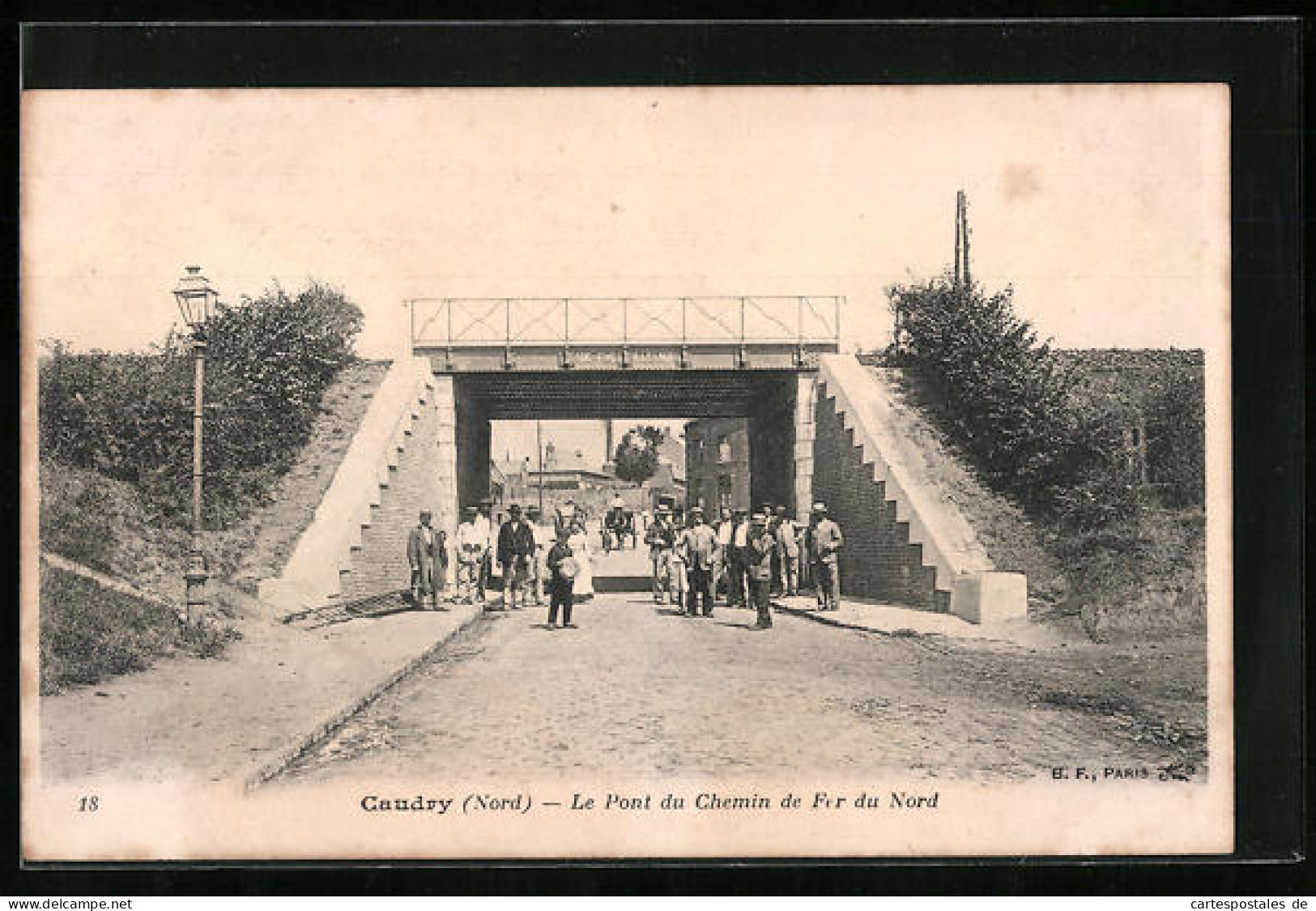 CPA Caudry, Le Pont Du Chemin De Fer Du Nord  - Caudry
