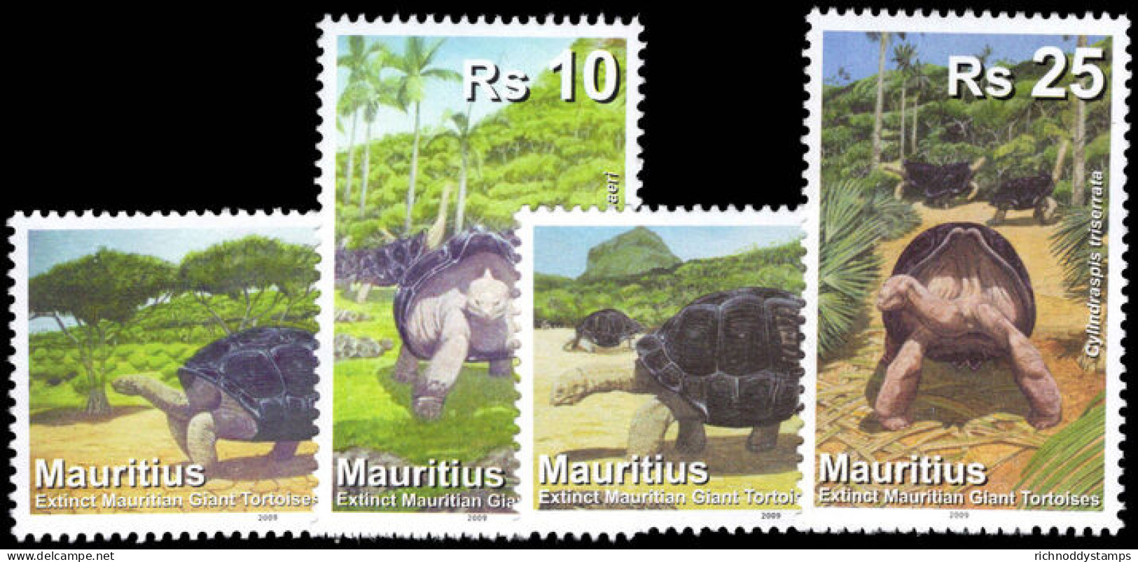 Mauritius 2009 Extinct Mauritian Giant Tortoises Unmounted Mint. - Maurice (1968-...)