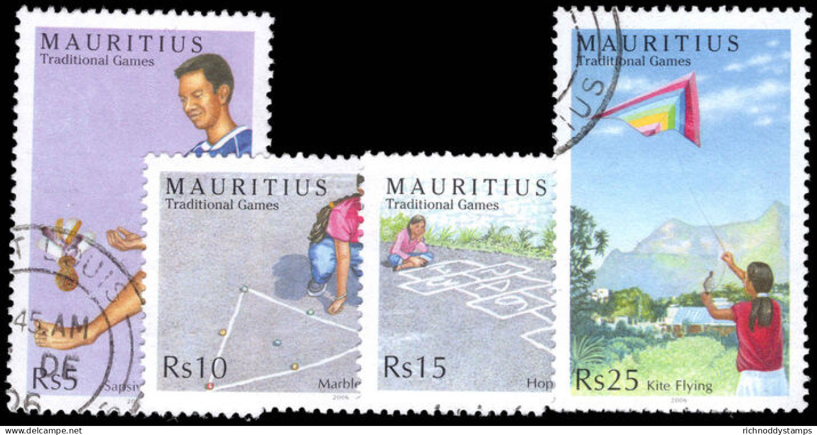 Mauritius 2006 Traditional Childrens Games Fine Used. - Mauritius (1968-...)