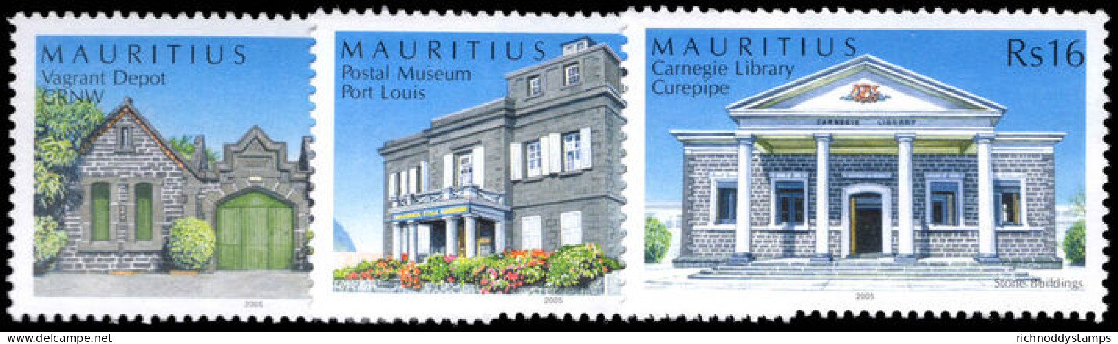 Mauritius 2005 Stone Buildings Unmounted Mint. - Mauritius (1968-...)