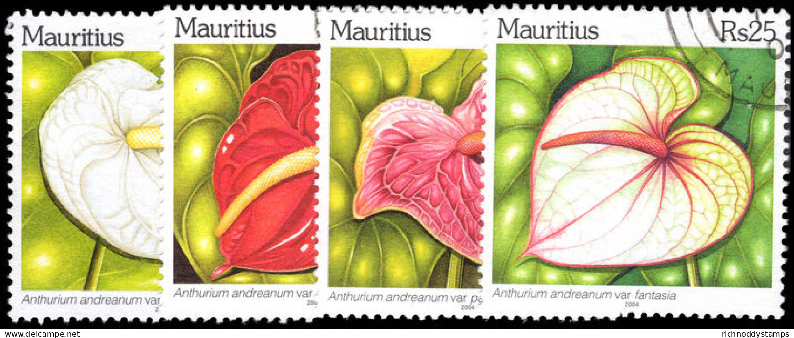 Mauritius 2004 Anthurium Species Fine Used. - Mauritius (1968-...)