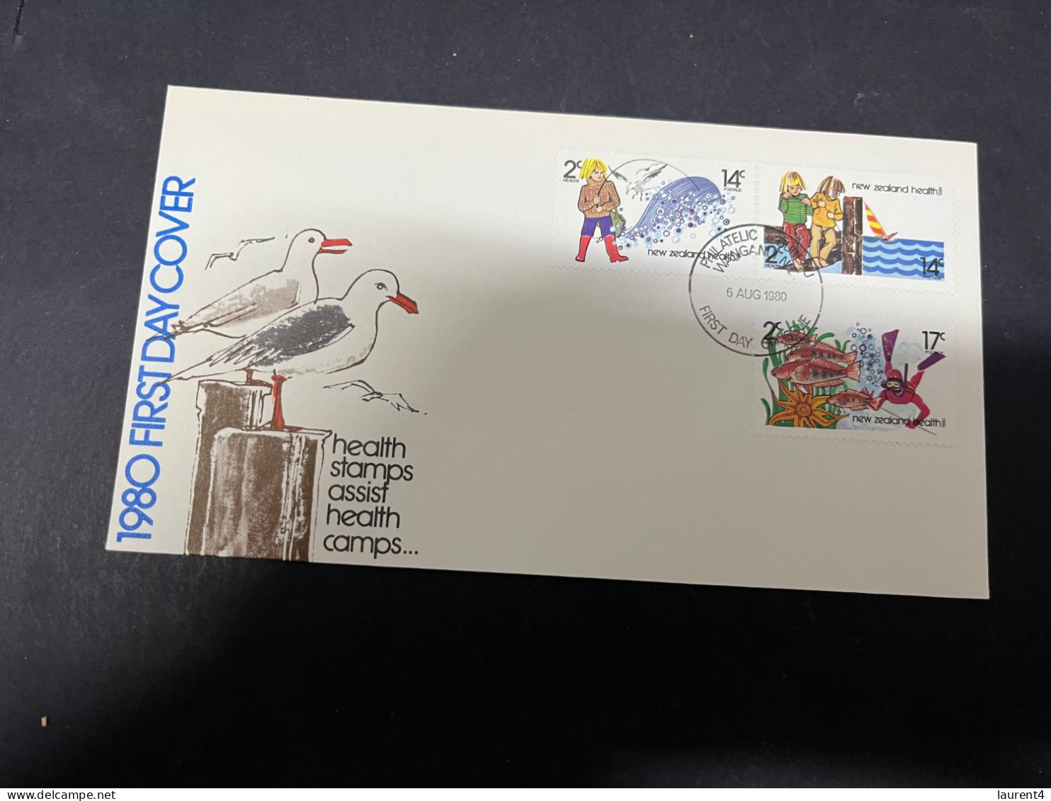 1-5-2024 (3 Z 32) FDC New Zealand - 1980 - Health Camp Issue - FDC