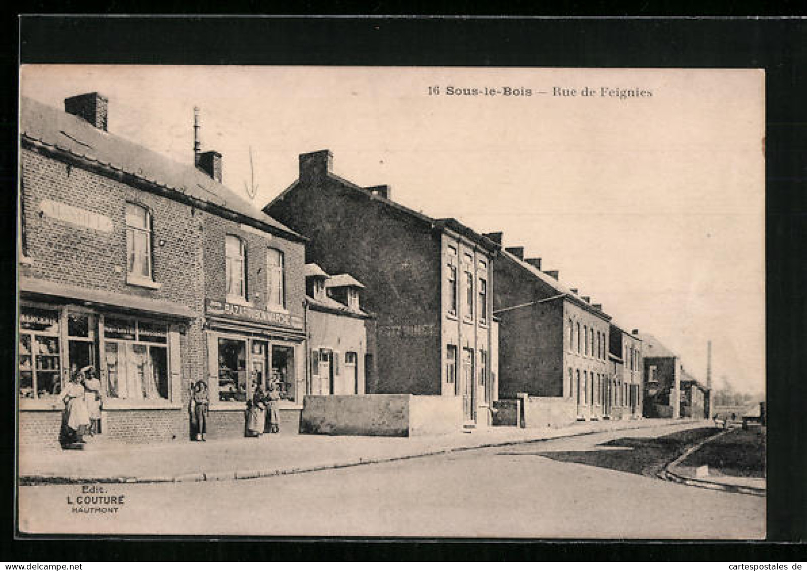 CPA Sous-le-Bois, Rue De Feignies  - Feignies