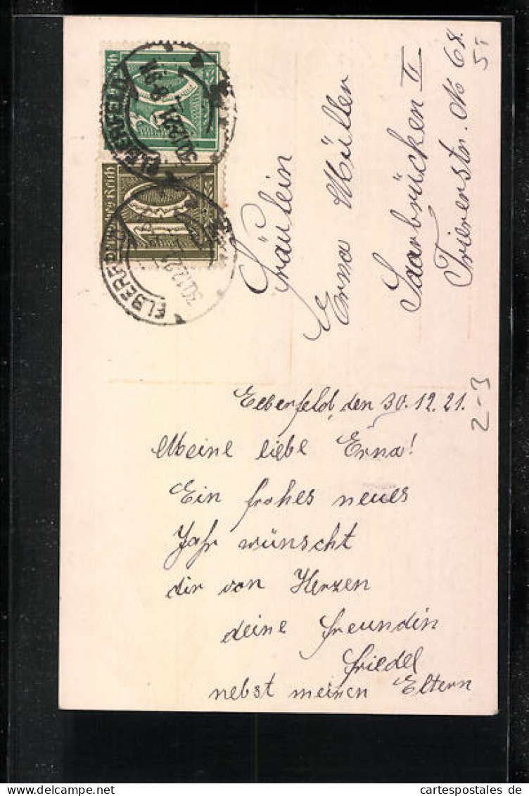 AK Schönes Fräulein Bringt Ihre Post Zum Briefkasten  - Postal Services