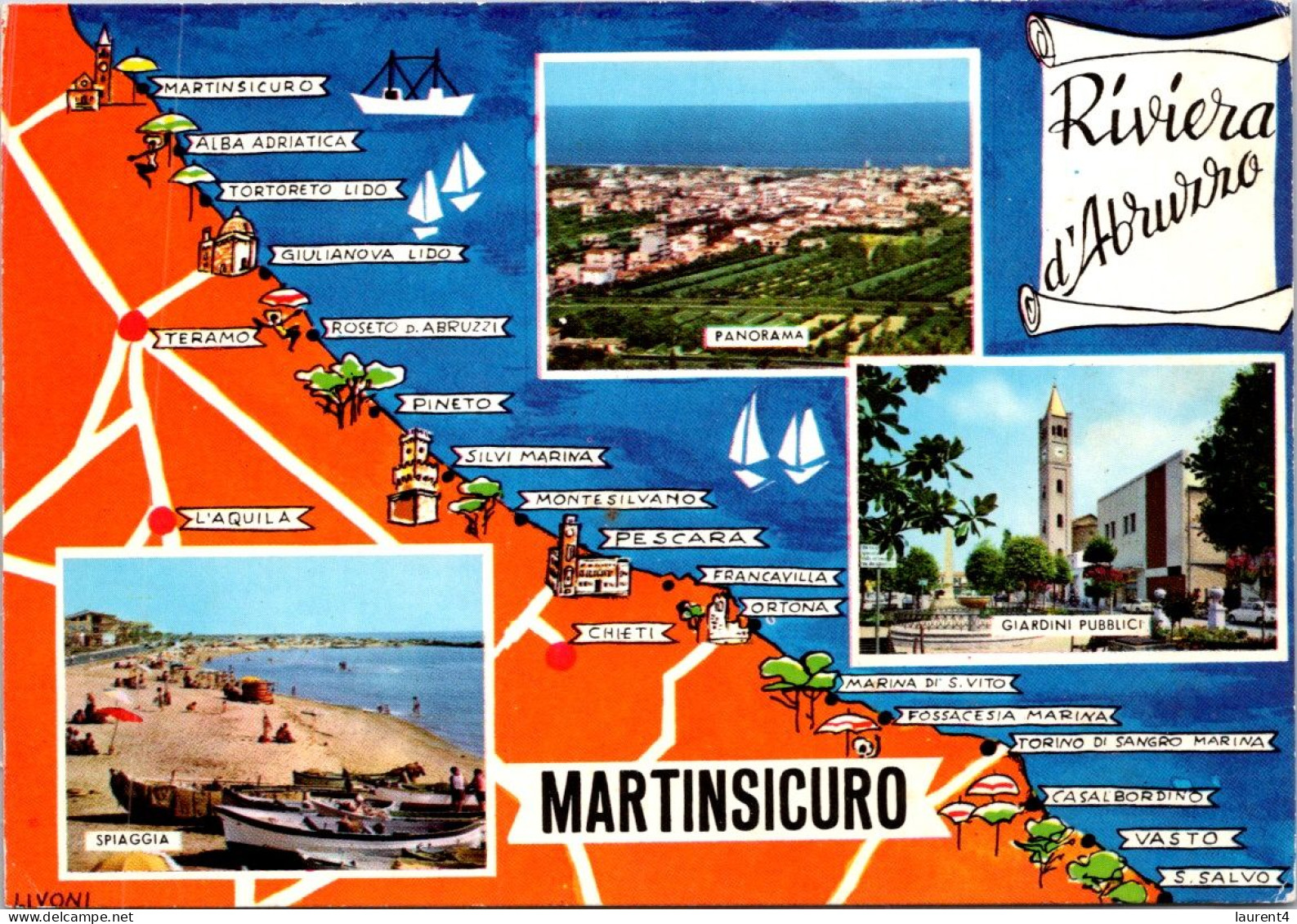 1-5-2024 (3 Z 33) Italy - Map Martinsicuro (Abruzzo) - Landkarten