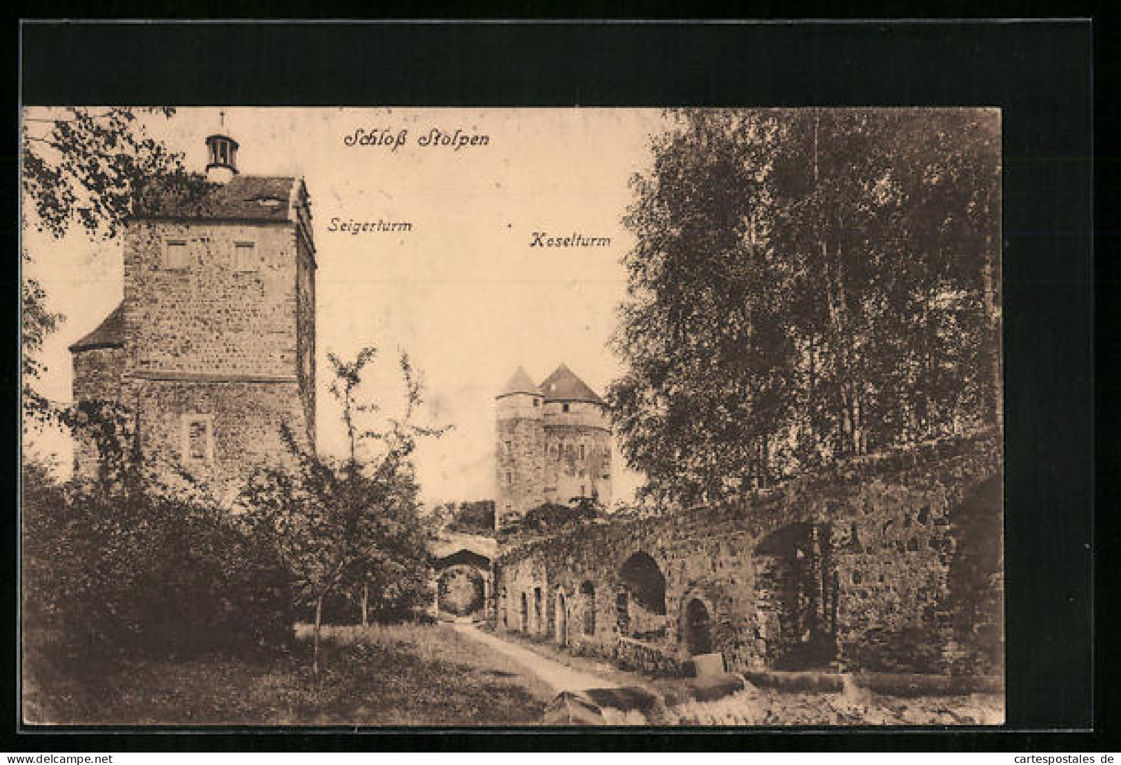 AK Stolpen, Schloss, Seigerturm Und Koselturm  - Stolpen