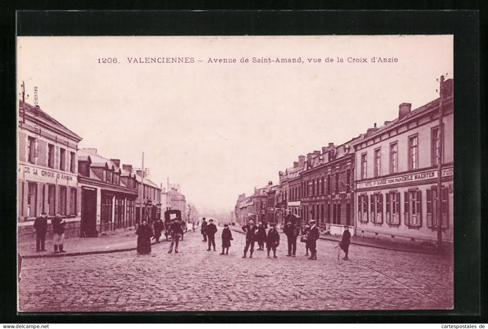 CPA Valenciennes, Avenue De Saint-Amand, Vue De La Croix D'Anzin  - Valenciennes