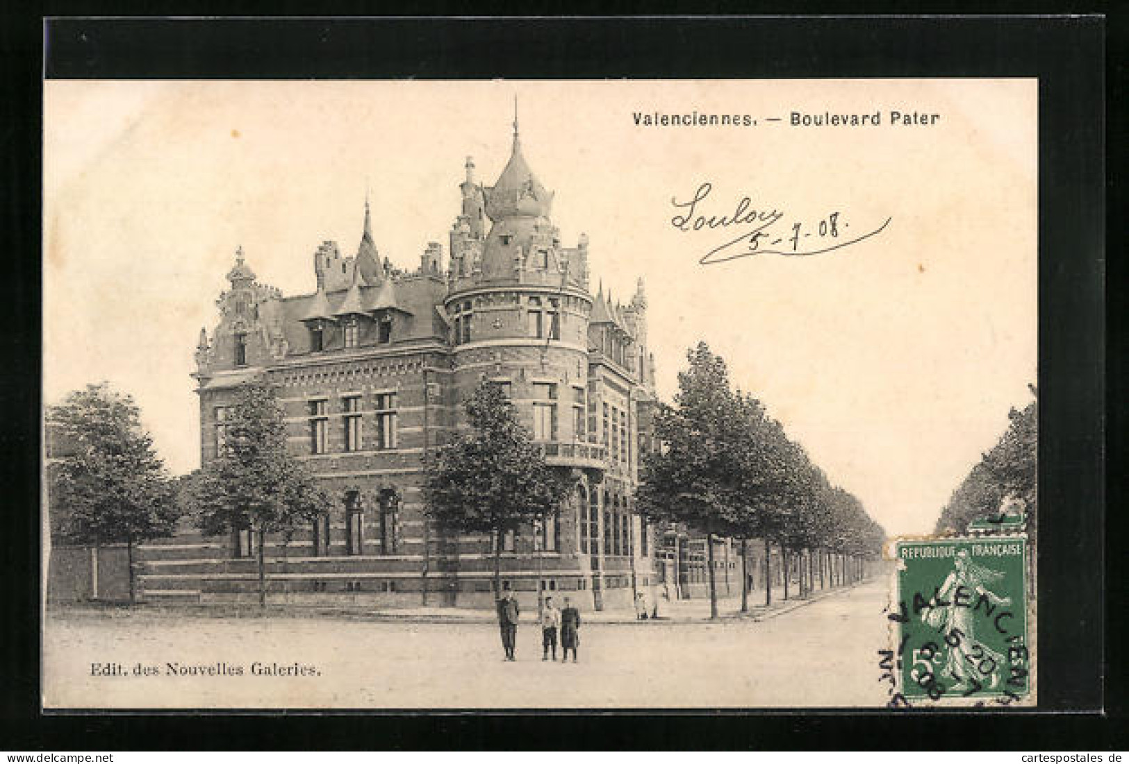 CPA Valenciennes, Boulevard Pater  - Valenciennes