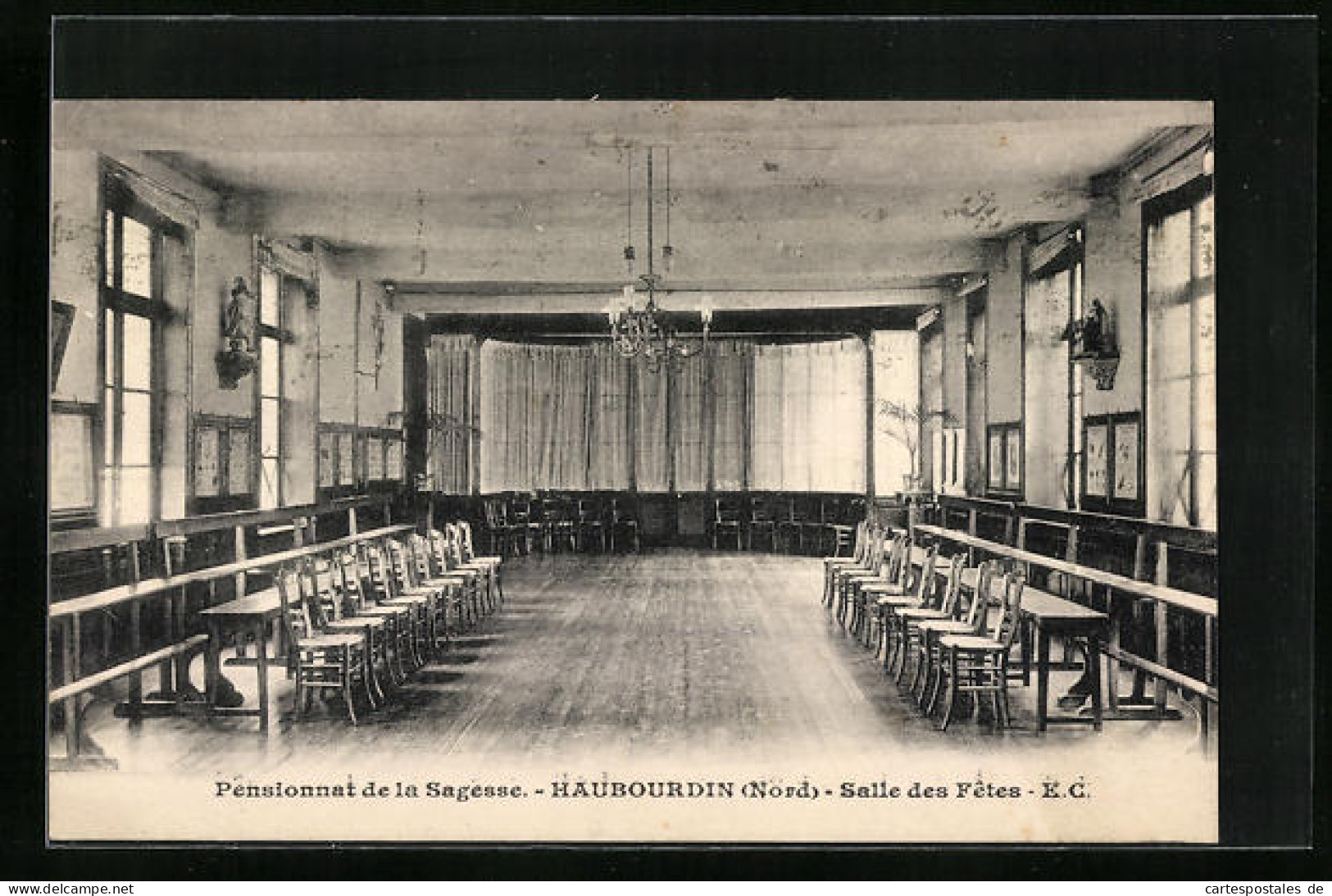 CPA Haubourdin, Pensionnat De La Sagesse, Salle Des Fetes  - Haubourdin