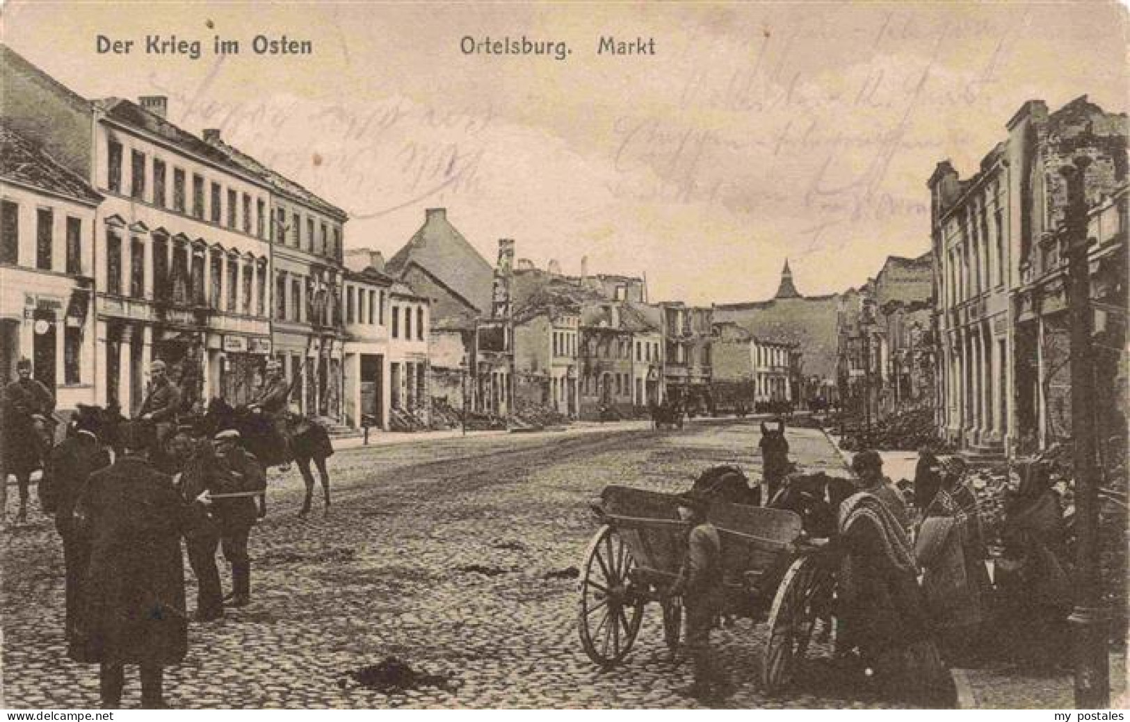 73973928 Ortelsburg_Ostpreussen_Szczytno_PL Markt Serie Der Krieg Im Osten - Polonia