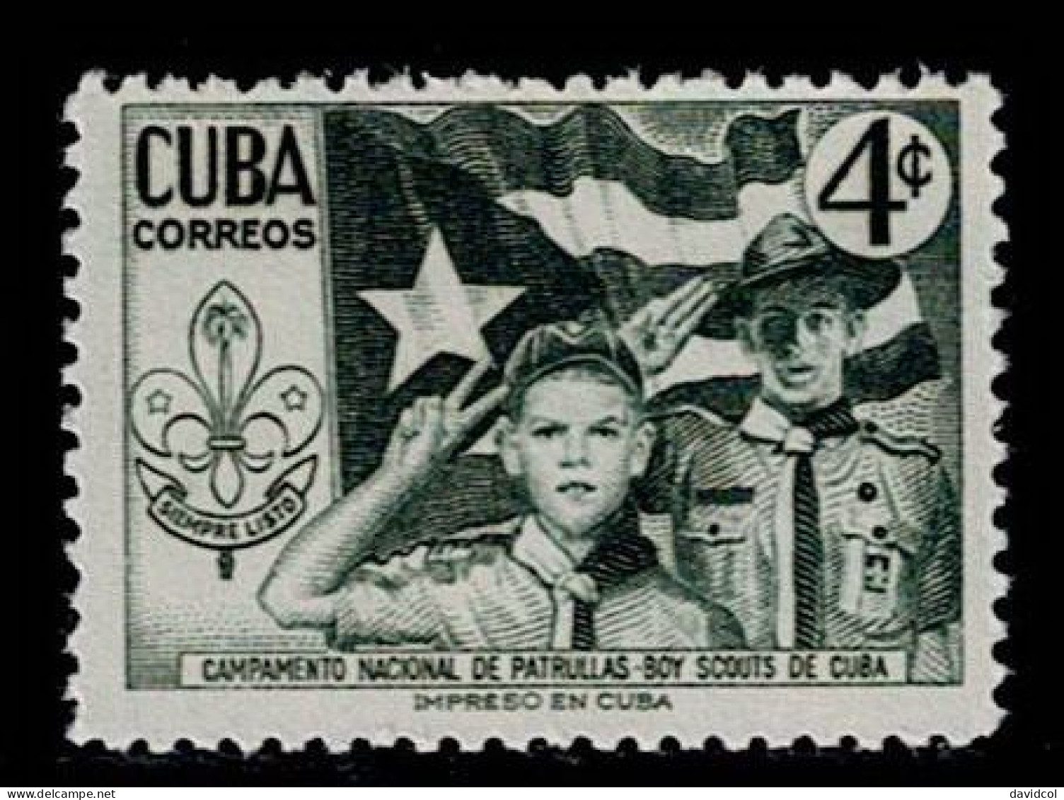 CUB-02- CUBA - 1957 - MNH -SCOUTS- BOY SCOUTS OF CUBA - Unused Stamps