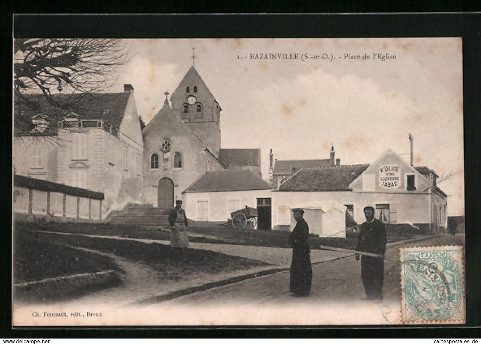 CPA Bazainville, Place De L`Eglise  - Sonstige & Ohne Zuordnung