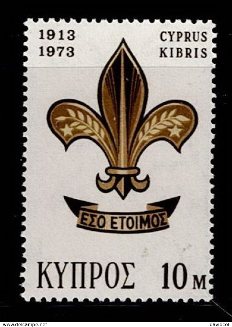 CHP-01- CYPRUS - 1973 - MNH -SCOUTS- EMBLEM - Unused Stamps