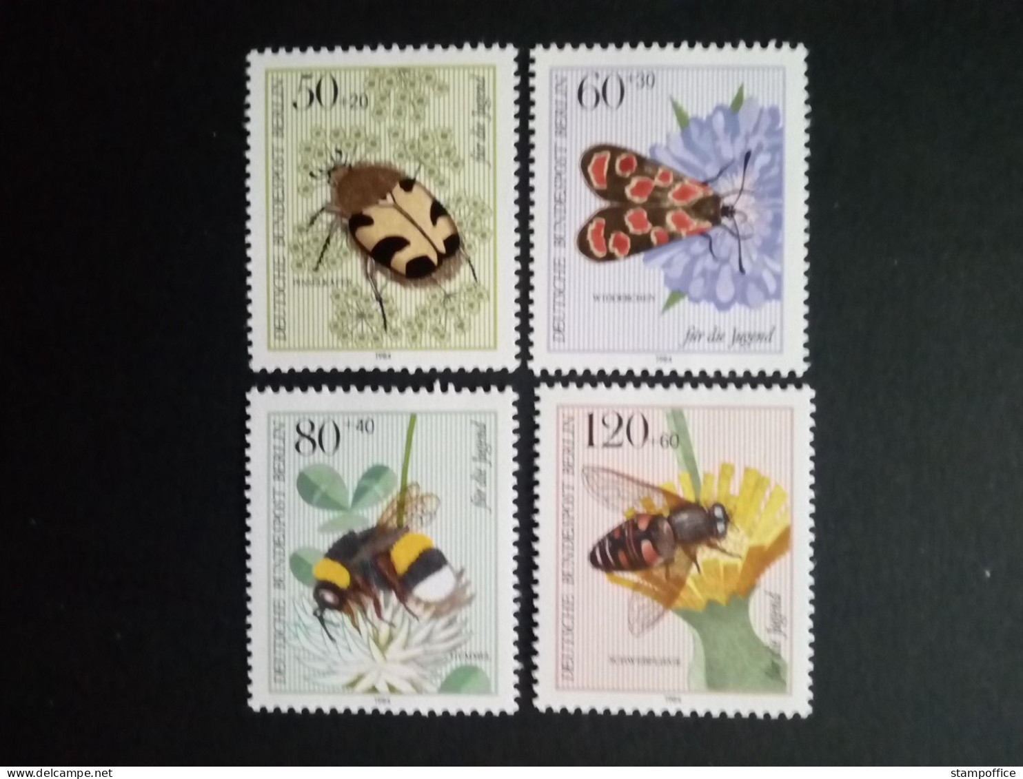 BERLIN MI-NR. 712-715 POSTFRISCH(MINT) JUGEND 1984 INSEKTEN HUMMEL - Unused Stamps