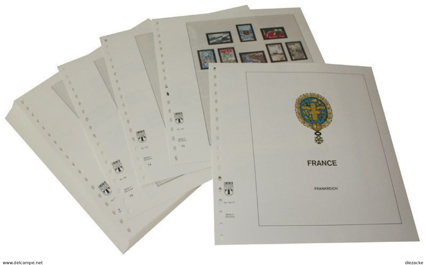 Lindner-T Frankreich 2018-2019 Vordrucke 132-18 Neuware ( - Pre-printed Pages