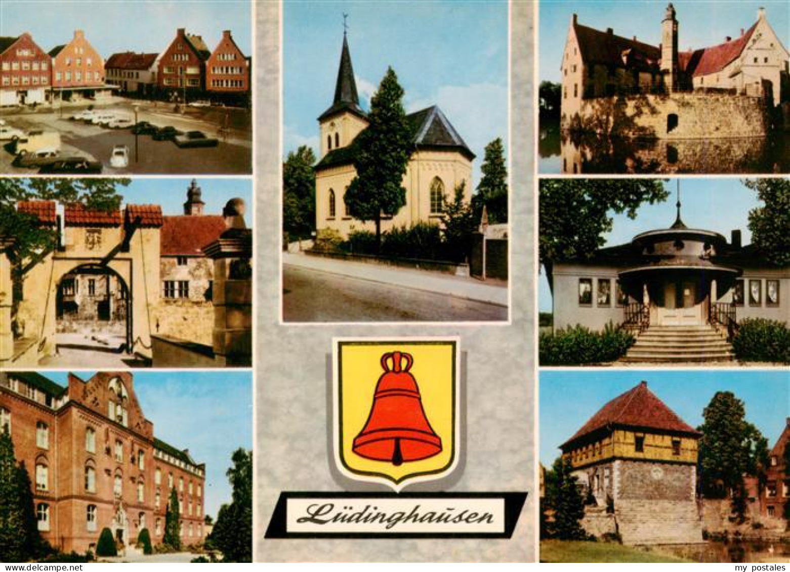 73942256 Luedinghausen Ortsmotive Kirche Wasserschloss - Lüdinghausen