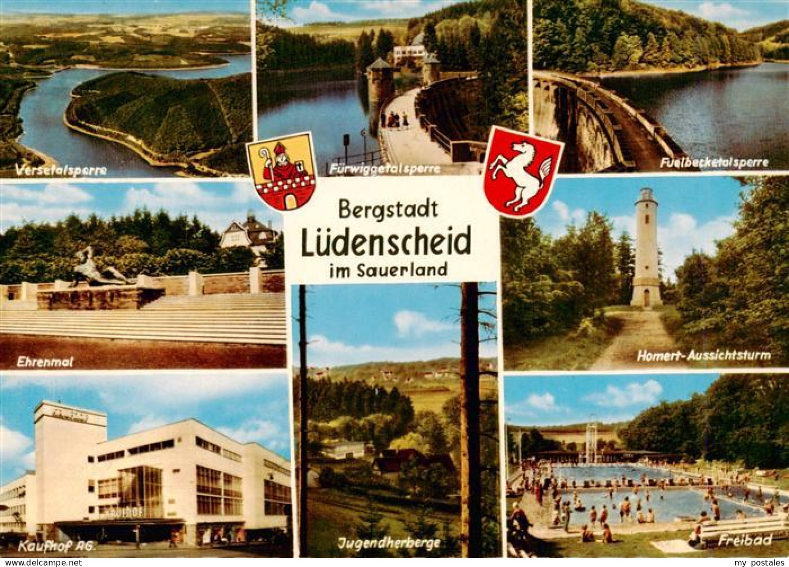 73942255 Luedenscheid_NRW Talsperren Ehrenmal Homert-Aussichtsturm Kaufhof AG Ju - Luedenscheid