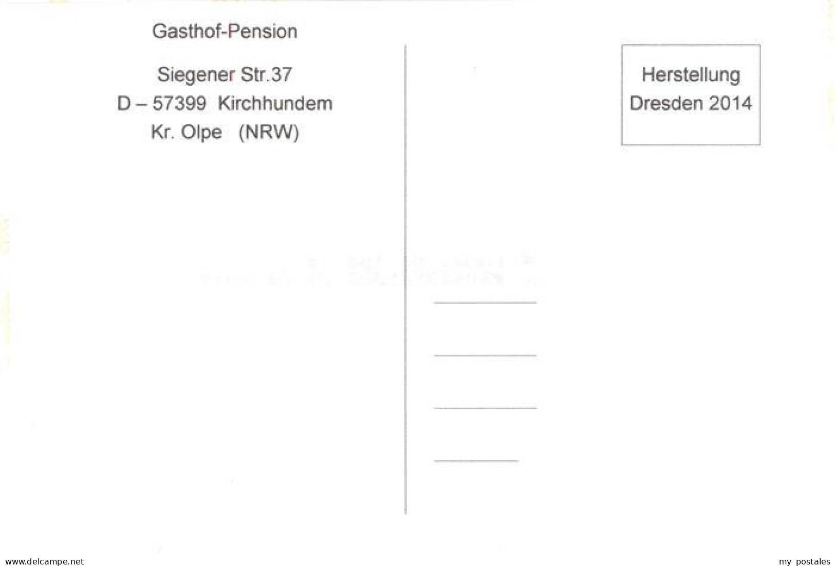 73942240 Kirchhundem Gasthof Pension Ortsansicht - Autres & Non Classés