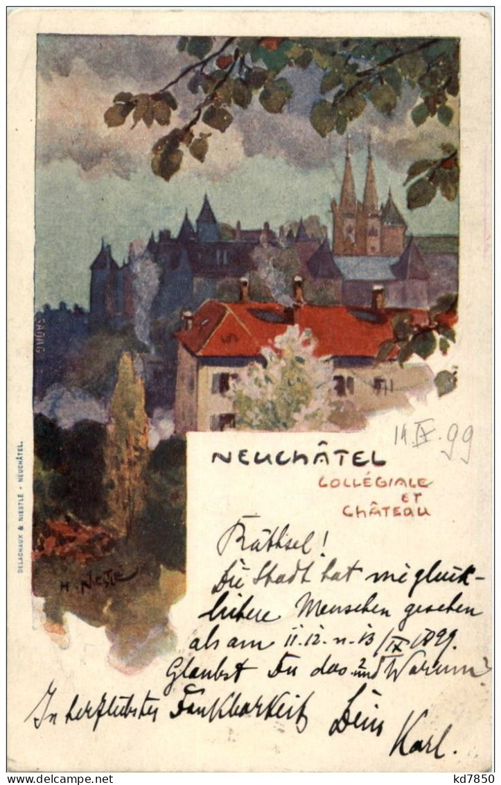 Neuchatel - Collegiale Et Chateau - Neuchâtel