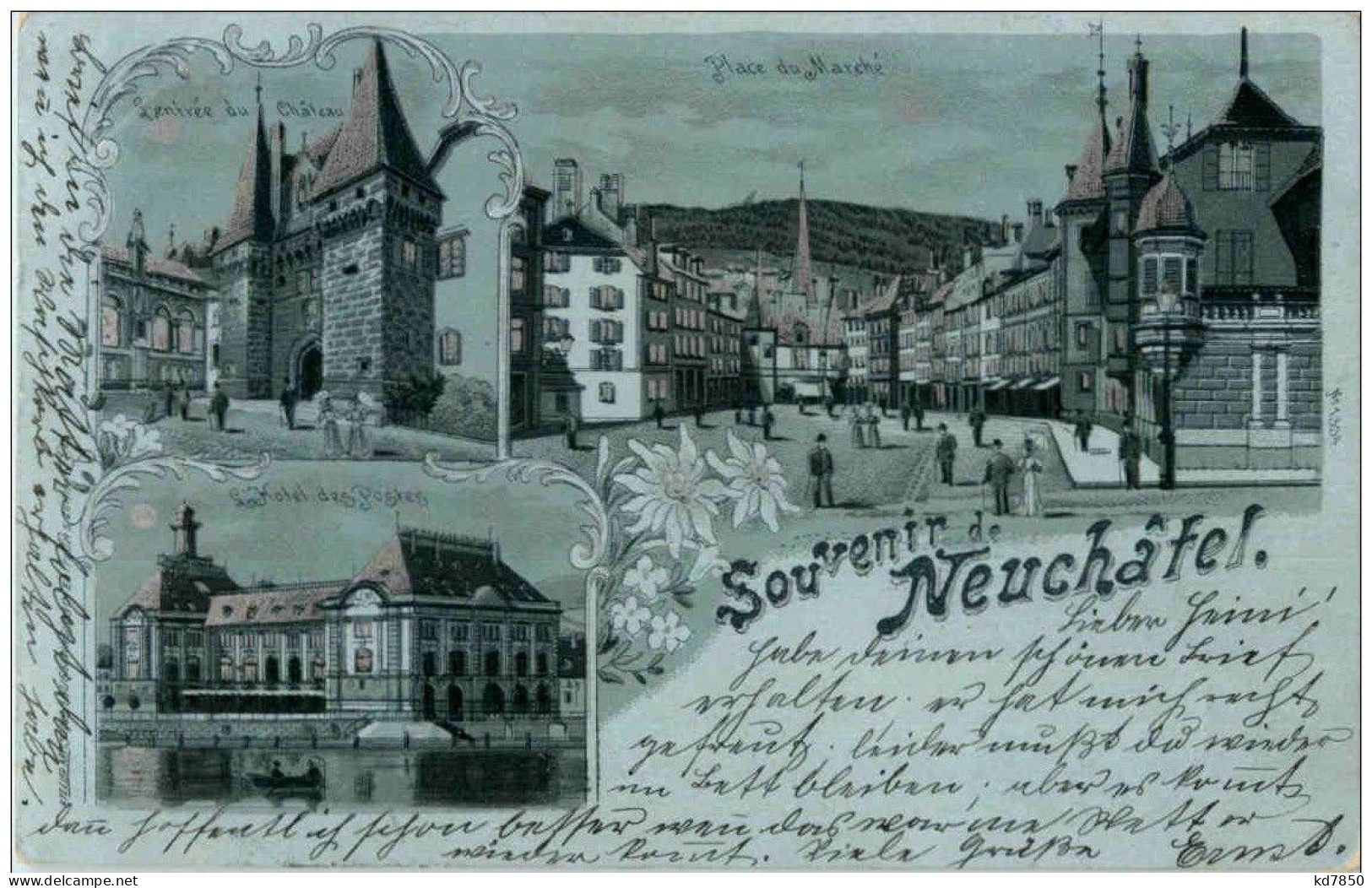Souvenir De Neuchatel - Litho - Neuchâtel