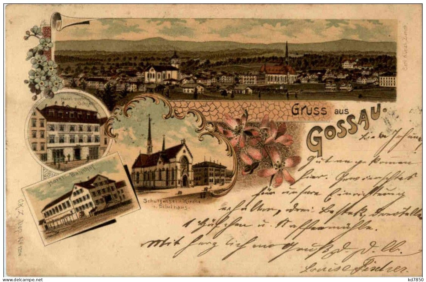 Gruss Aus Gossau - Litho - Gossau