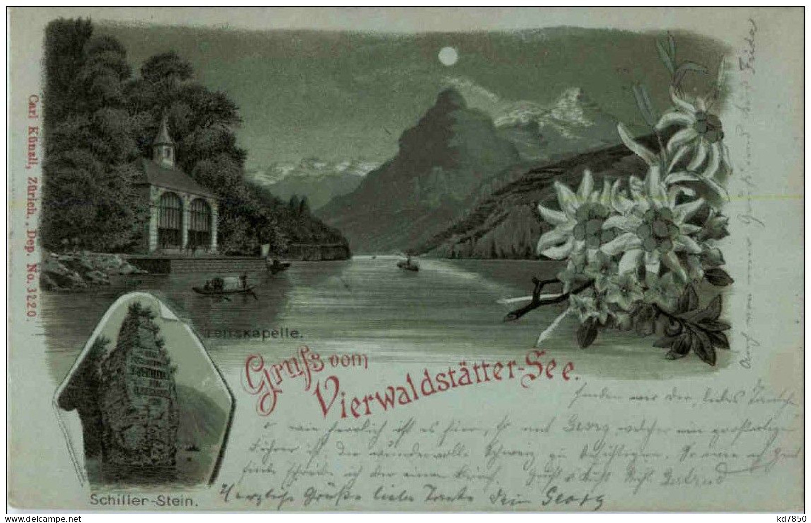 Gruss Vom Vierwaldstätter See - Litho - Sonstige & Ohne Zuordnung