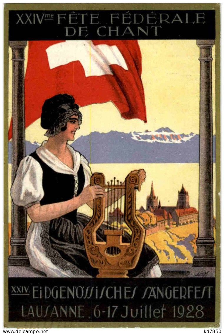 Lausanne - Eidg. Sängerfest 1928 - Lausanne
