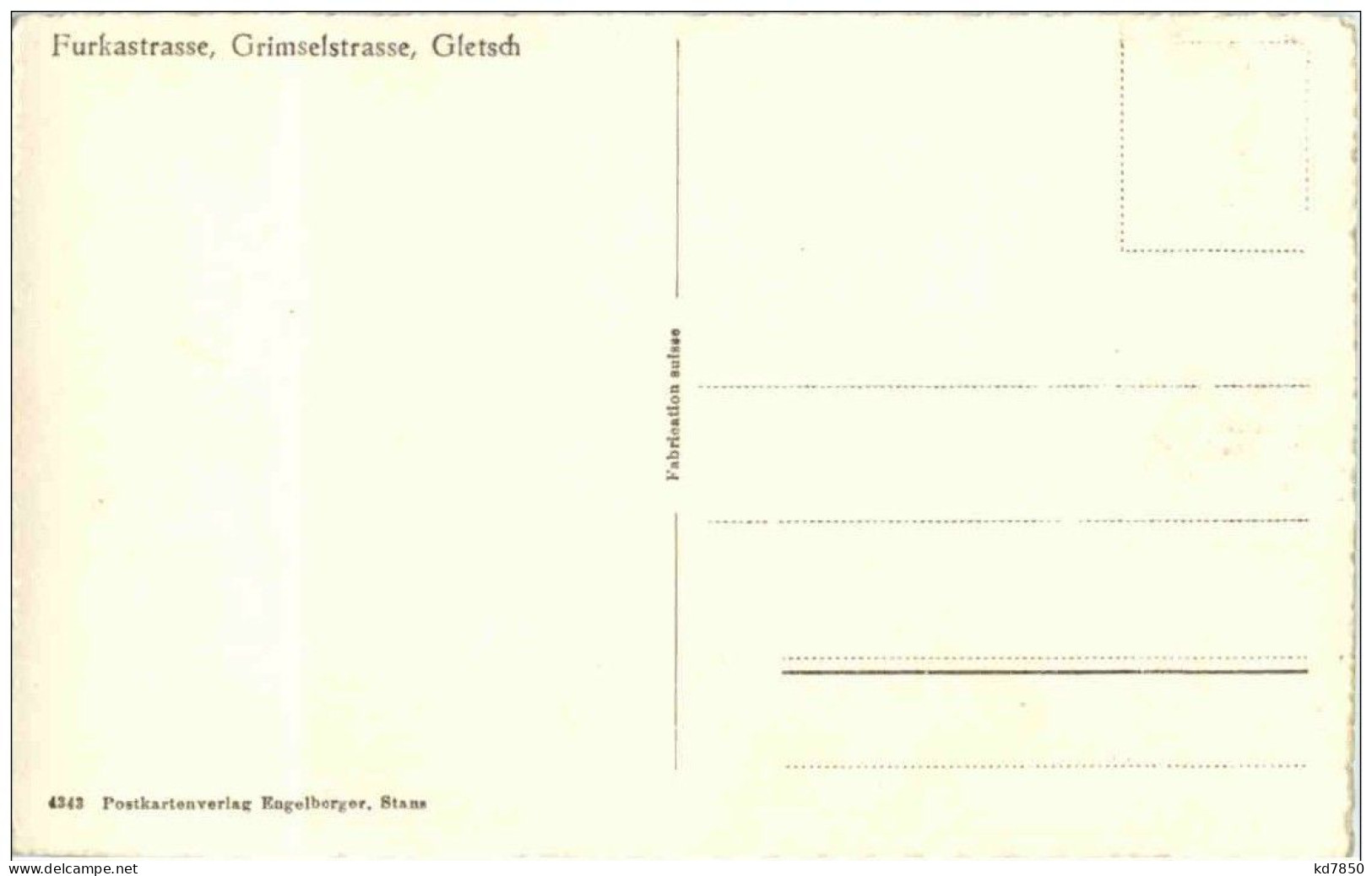 Furkastrasse - Gletsch Gletscher - Sonstige & Ohne Zuordnung