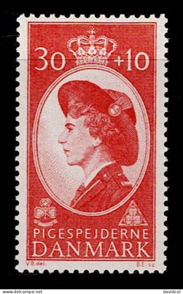 DIN-01- DENMARK - 1960 - MNH -SCOUTS- QUEEN INGRID GIRL GUIDES SCOUTING ROYALTY - Nuovi